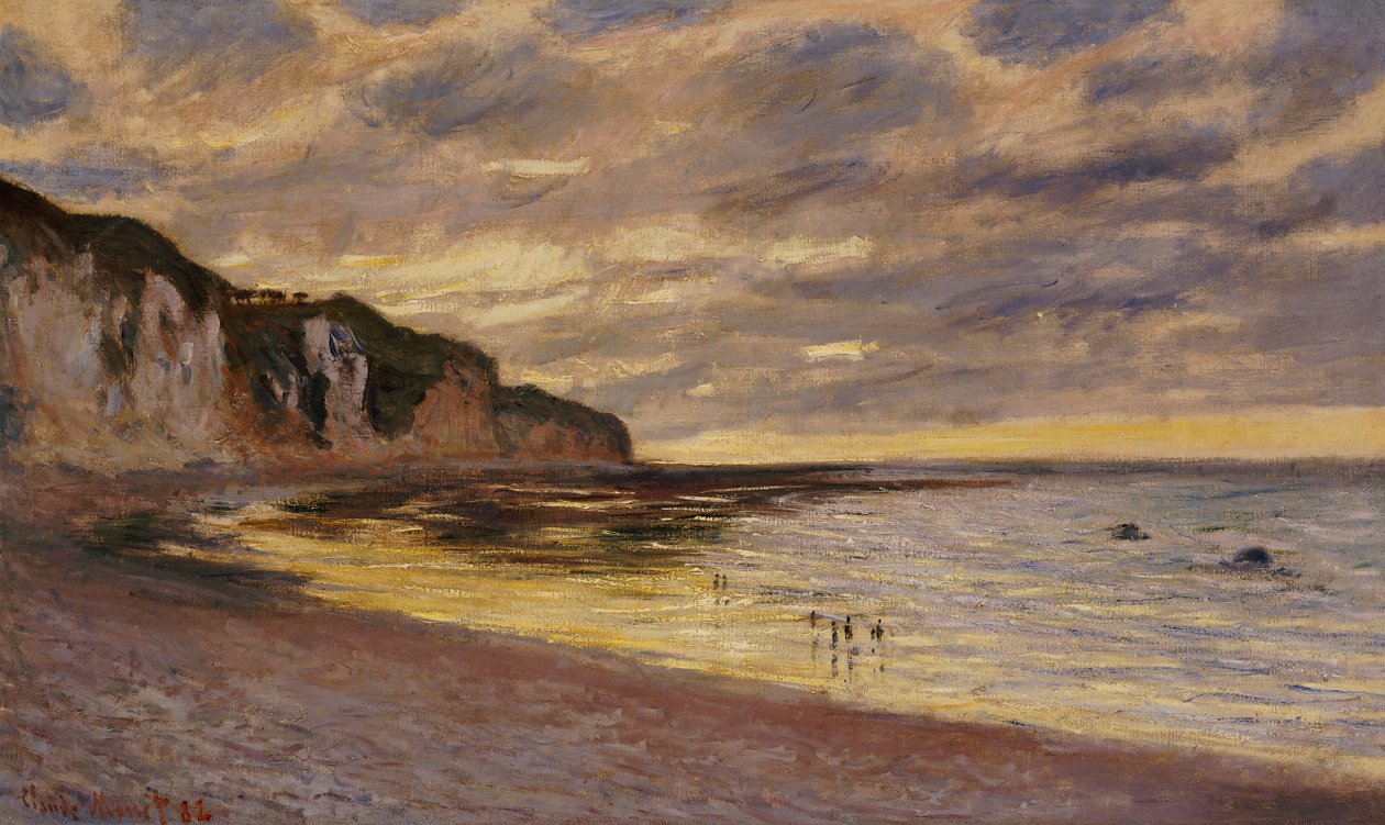 Pointe De Lailly, Maree Basse, 1882 de Claude Monet