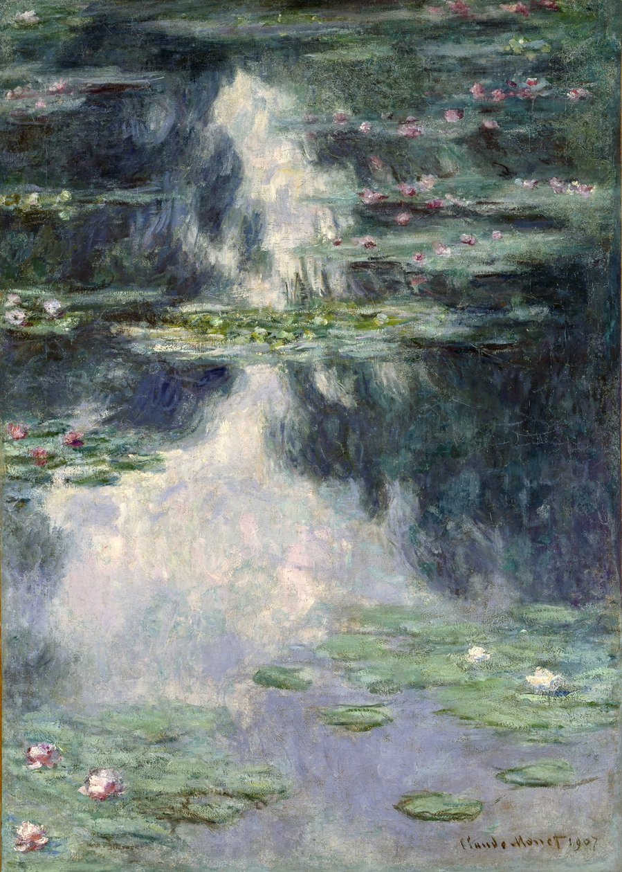 Lagoa com nenúfares, 1907 de Claude Monet