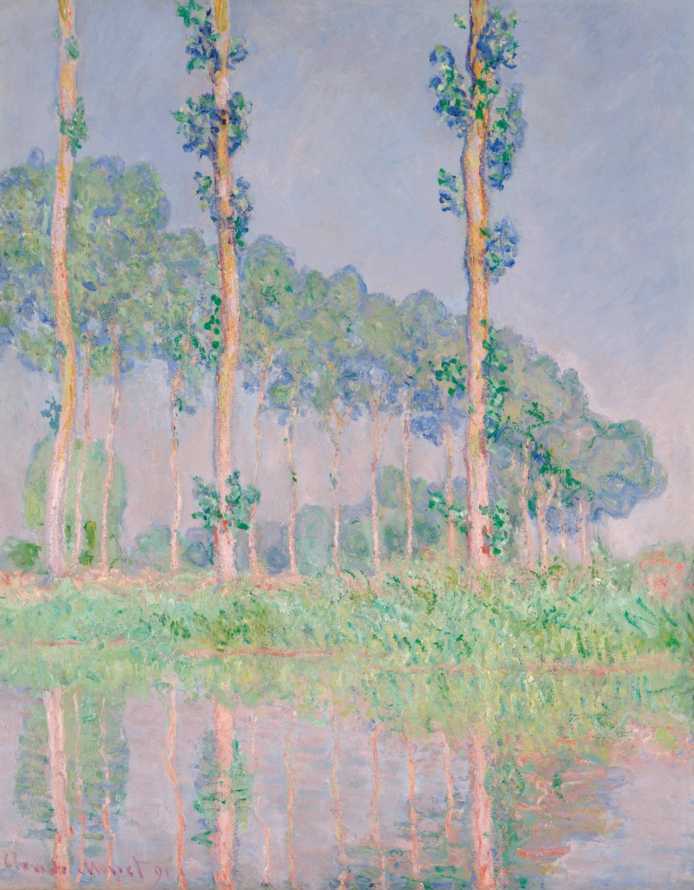 Choupos, Efeito Rosa de Claude Monet