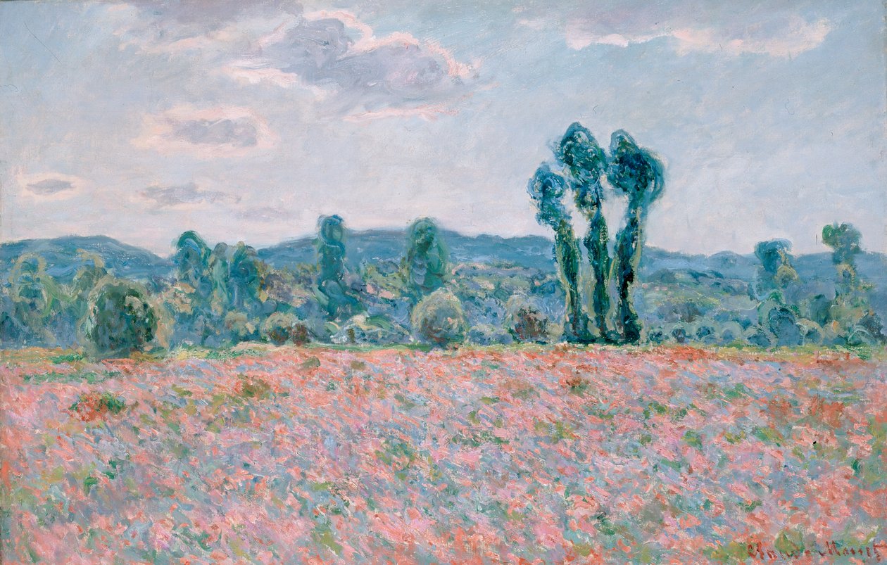Campo de papoulas (1886) de Claude Monet