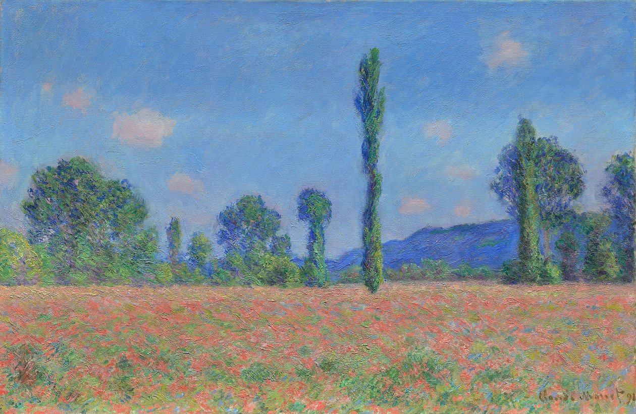 Campo de papoilas (Giverny) de Claude Monet