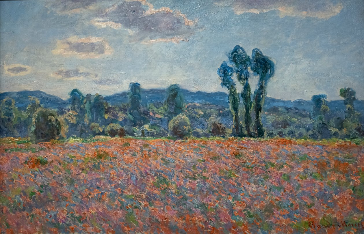 Campo de papoulas de Claude Monet