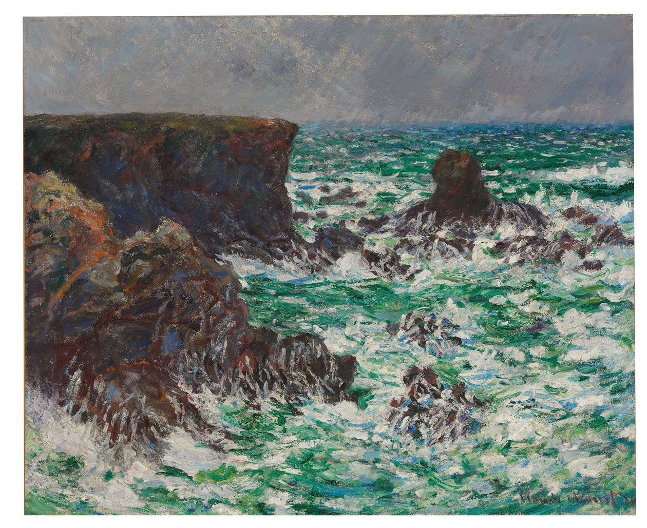 Port-Coton: O Leão, 1886 de Claude Monet