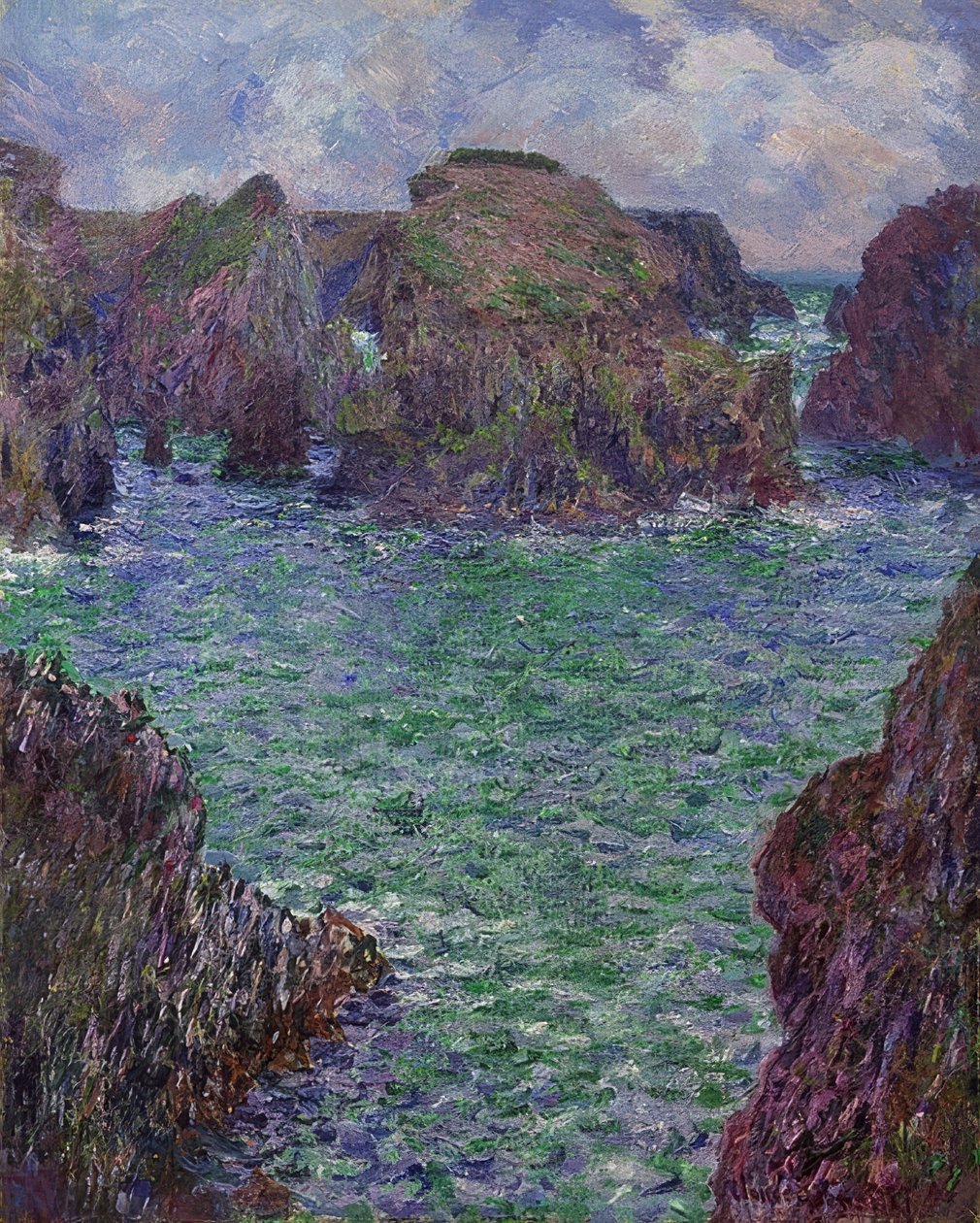 Port-Goulphar, Belle-Île. 1887 de Claude Monet
