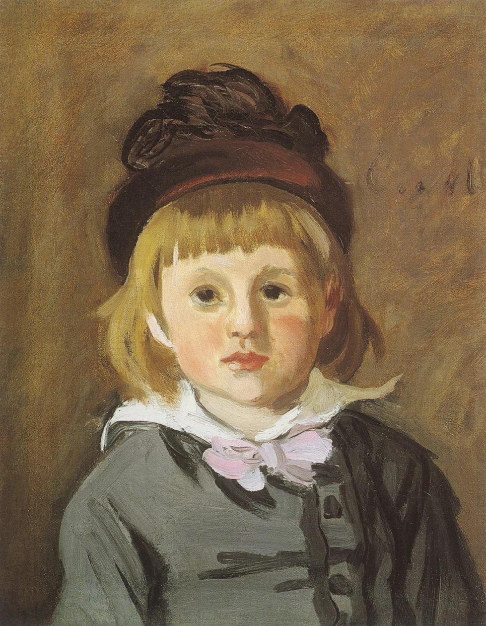Retrato de Jean Monet, cerca de 1872. de Claude Monet