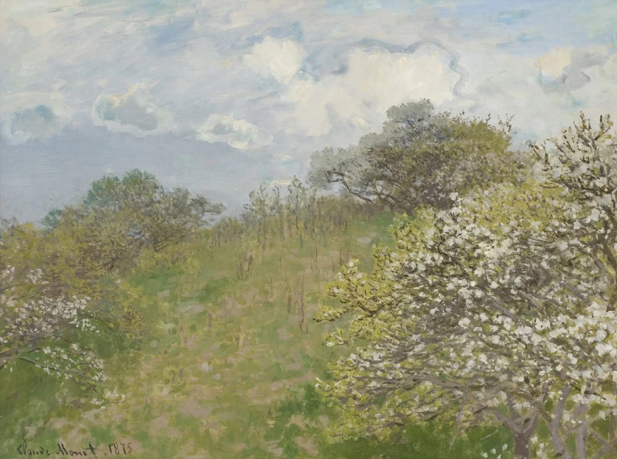 Printemps Primavera, 1873. de Claude Monet