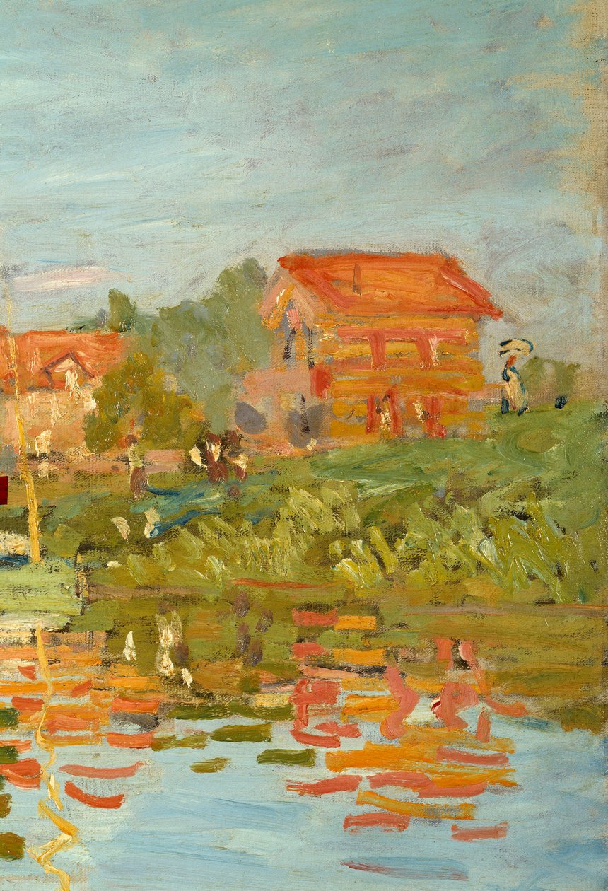 Rege-se a Argenteuil Detail. Pintura de Claude Monet (1840-1926) 1872 Sol. 0,48 x 0,75 m Paris, musee d