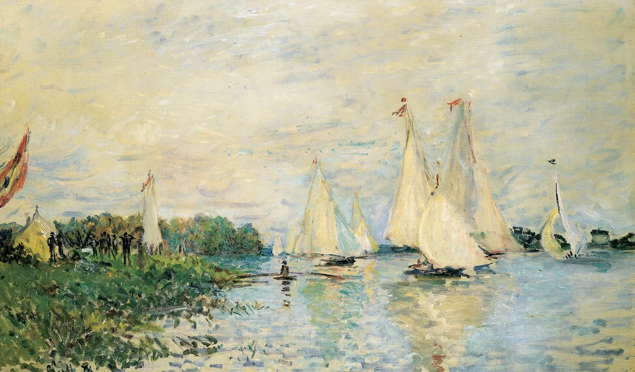 Regata em Argenteuil, 1874 de Claude Monet