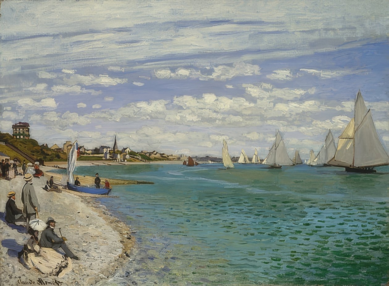 Regata em Sainte-Adresse. 1867 de Claude Monet