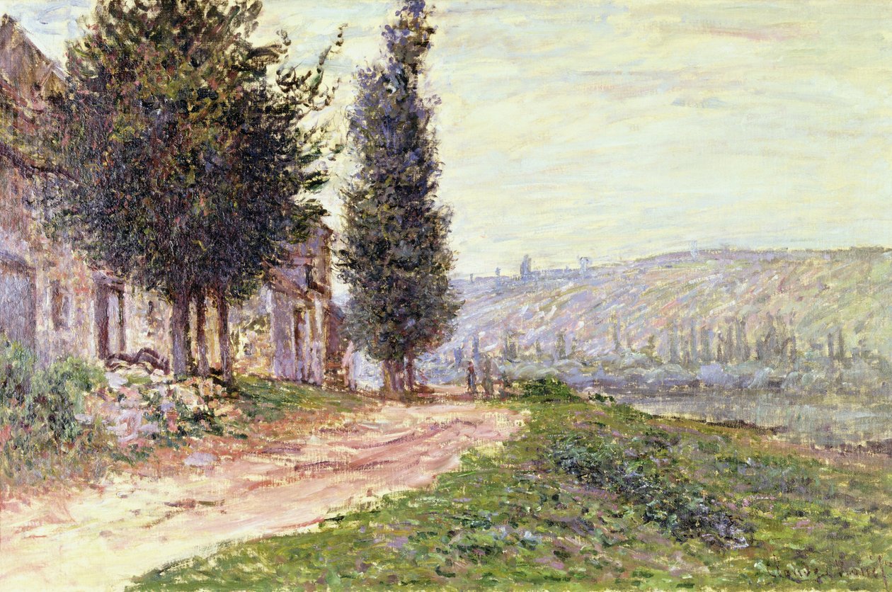 Margem do rio em Lavacourt, 1879 de Claude Monet