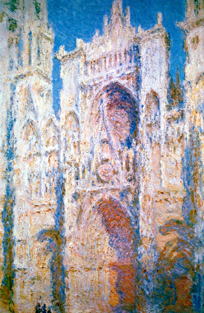 Catedral de Rouen, harmonia em azul e ouro, 1894 de Claude Monet