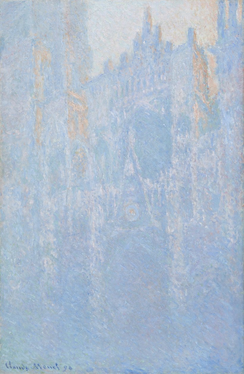 Catedral de Rouen, portal, nevoeiro matinal de Claude Monet