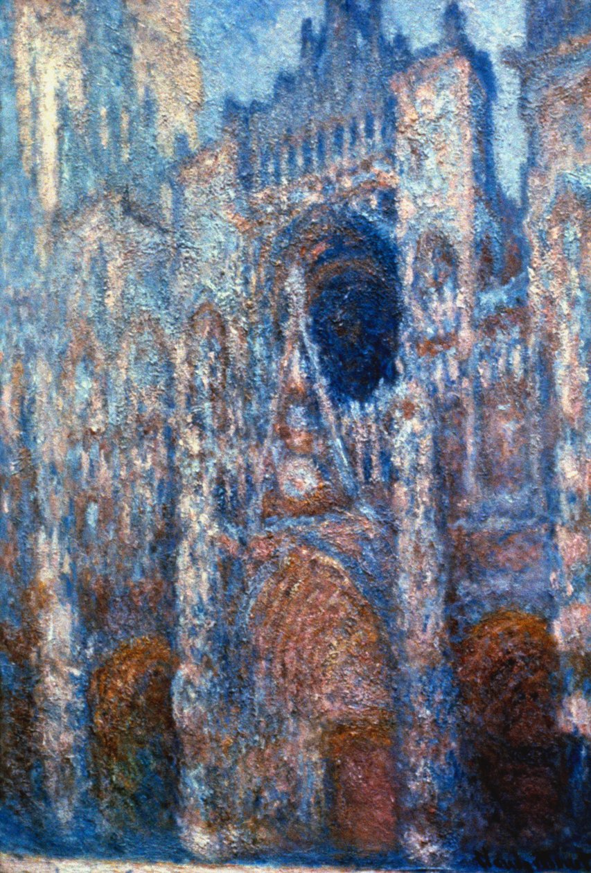 Catedral de Rouen, luz solar, 1894 de Claude Monet
