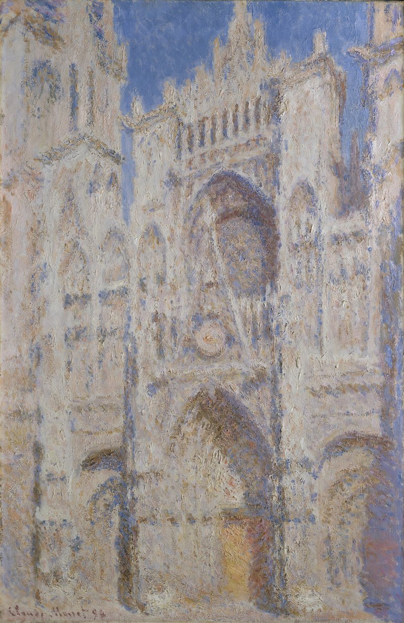 Catedral de Rouen: O Portal (Luz Solar), 1894 de Claude Monet