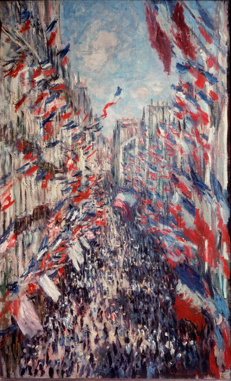 Rue Montorgueil em Paris de Claude Monet