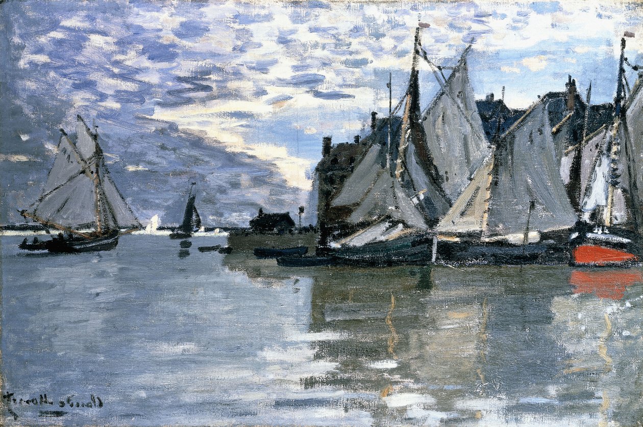 Barcos à vela, c.1864-1866 de Claude Monet