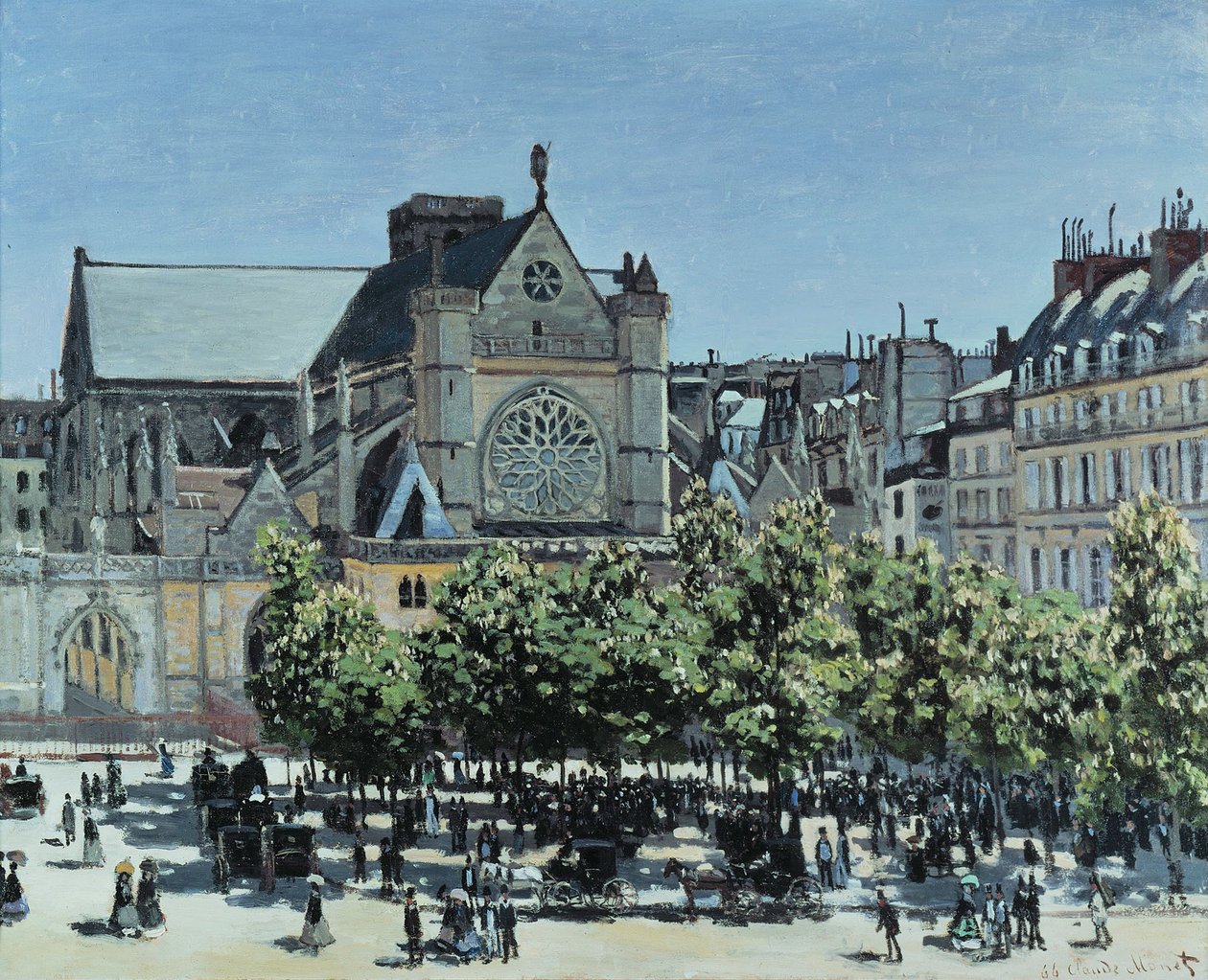 Saint-Germain lAuxerrois, 1867 de Claude Monet