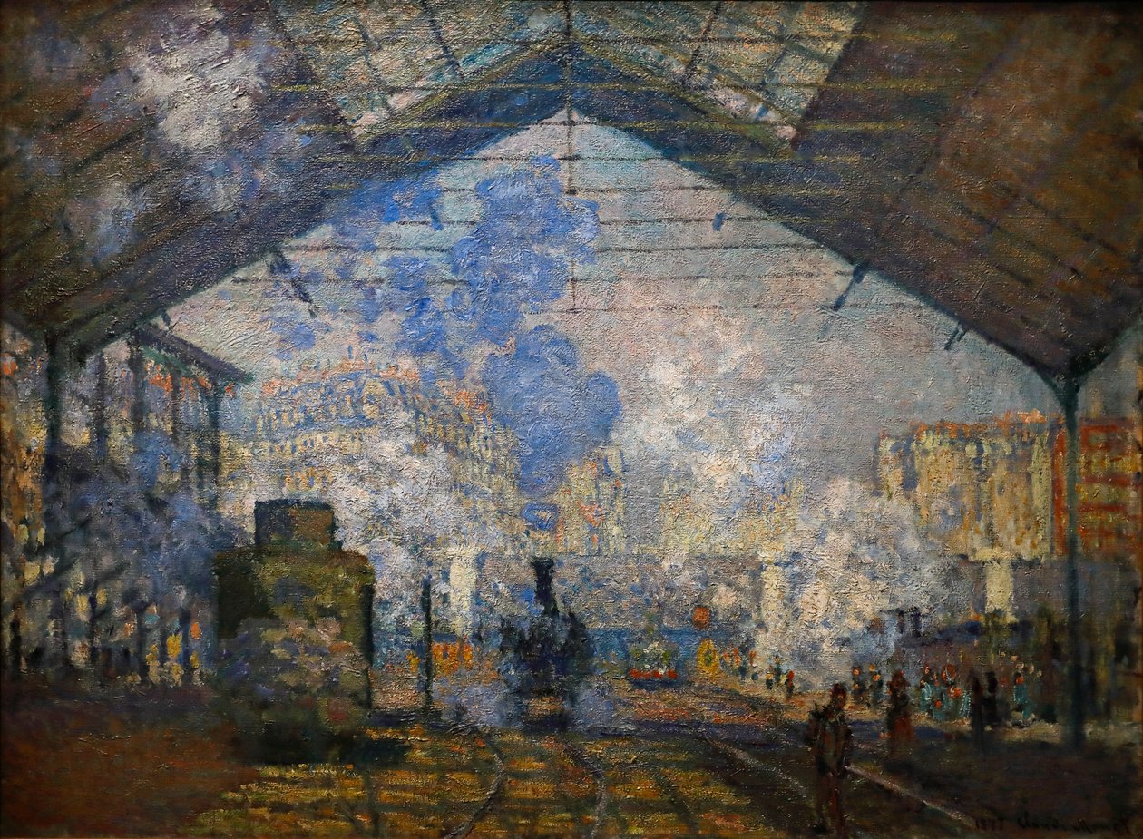 Estação de Saint-Lazare de Claude Monet