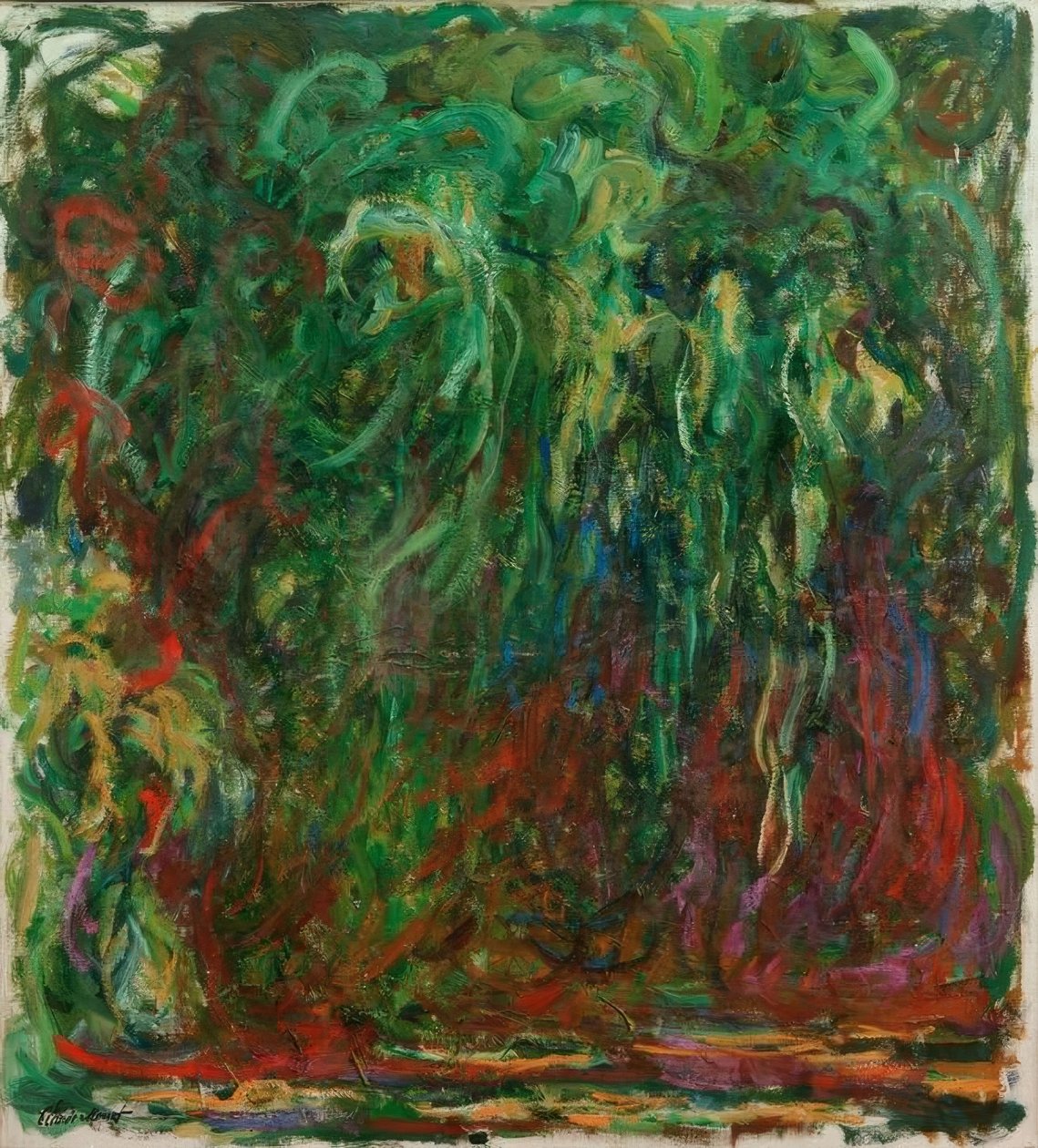Salgueiro-chorão de Claude Monet