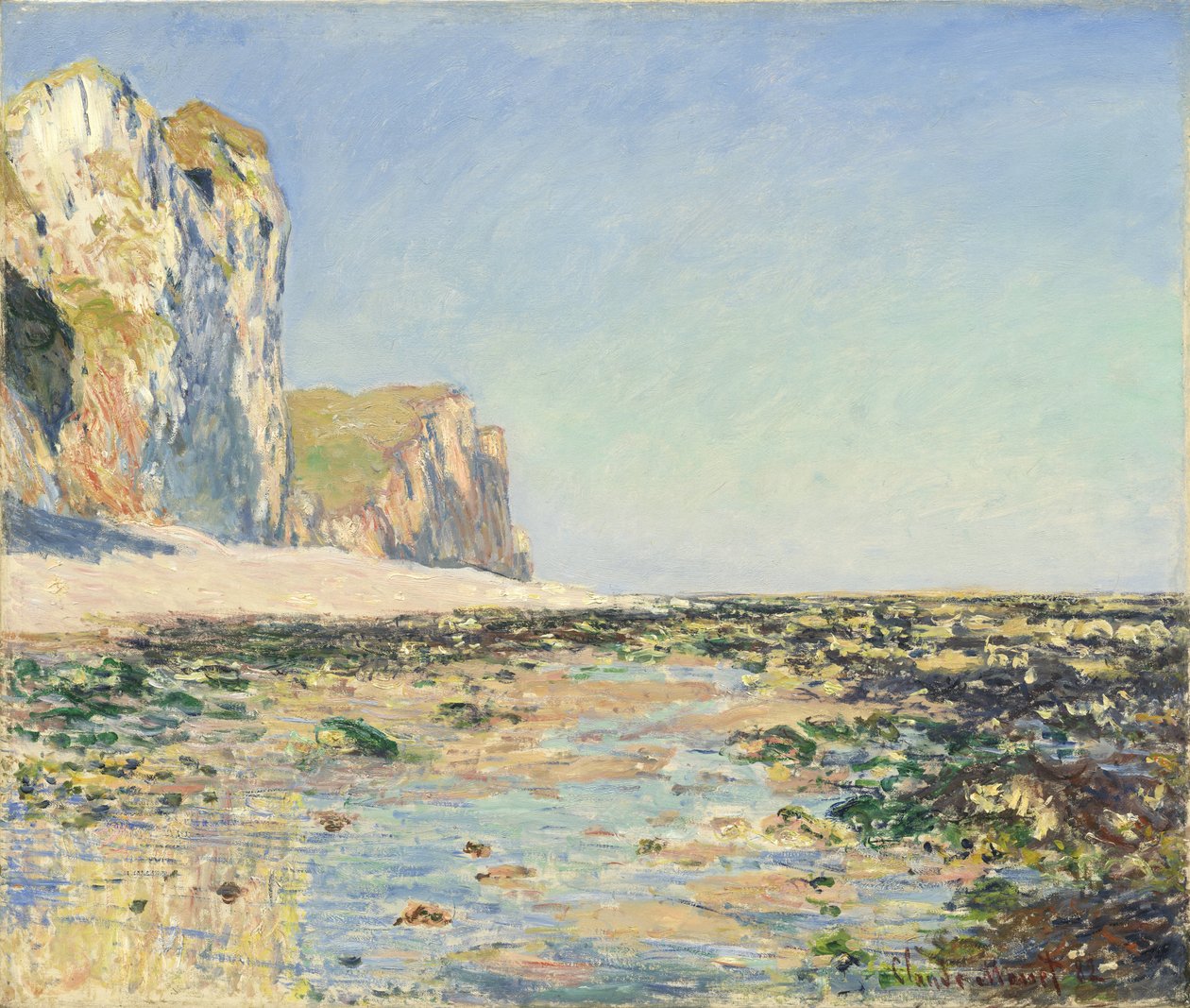 A costa e as falésias de Pourville pela manhã de Claude Monet