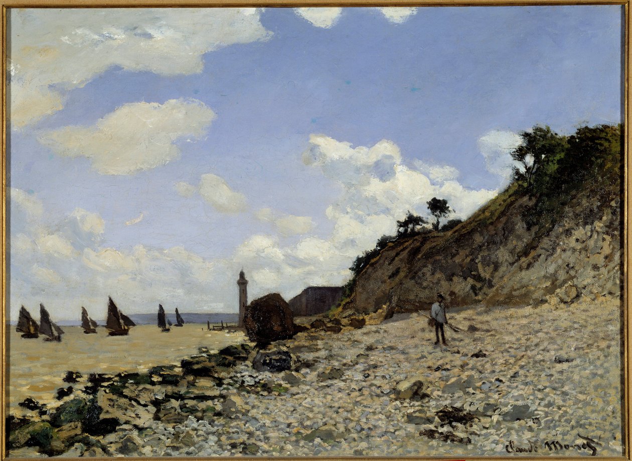 Seaside in Honfleur Painting de Claude Monet (1840-1926) 1864-1866 Los Angeles. Country Museum of Art - Litoral em Honfleur. Pintura de Claude Monet (1840-1926) de Claude Monet