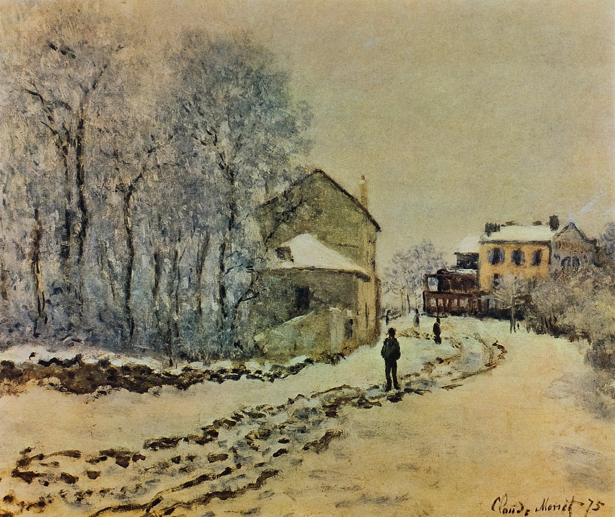 Neve em Argenteuil de Claude Monet