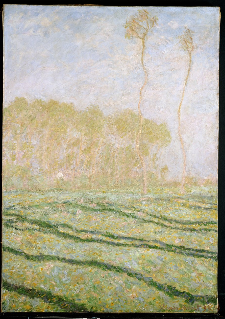 Campo de primavera em Giverny, 1894 de Claude Monet