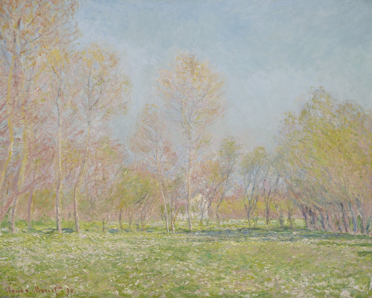 Primavera em Giverny, 1890 de Claude Monet