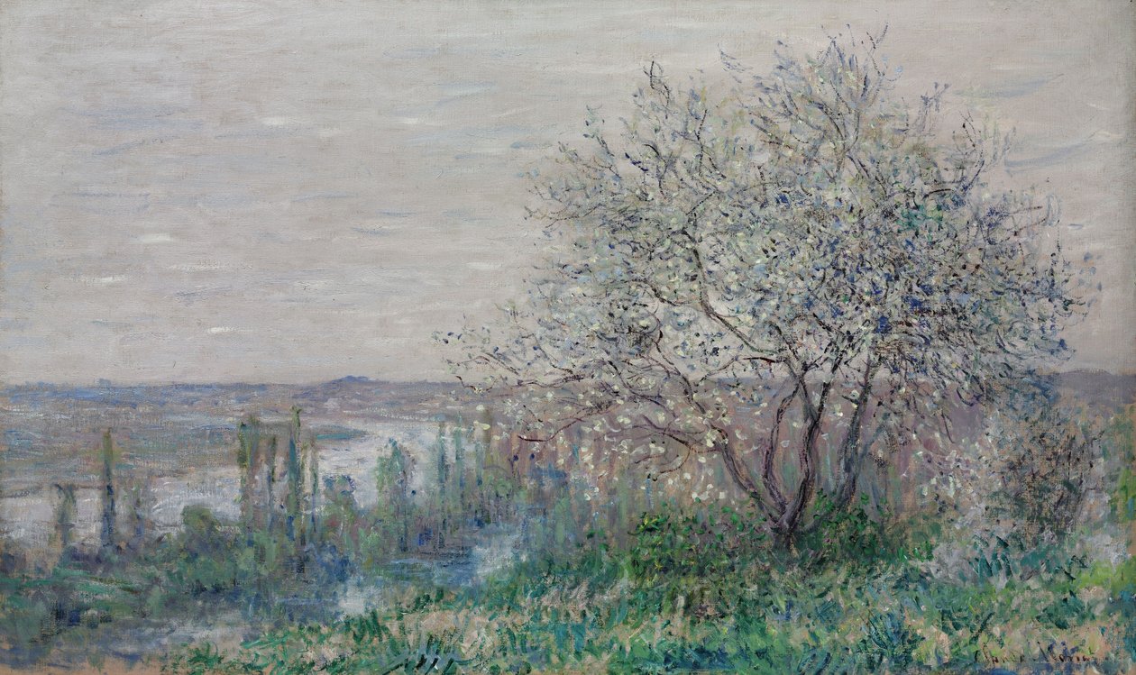 Clima de primavera em Vétheuil, 1880 de Claude Monet