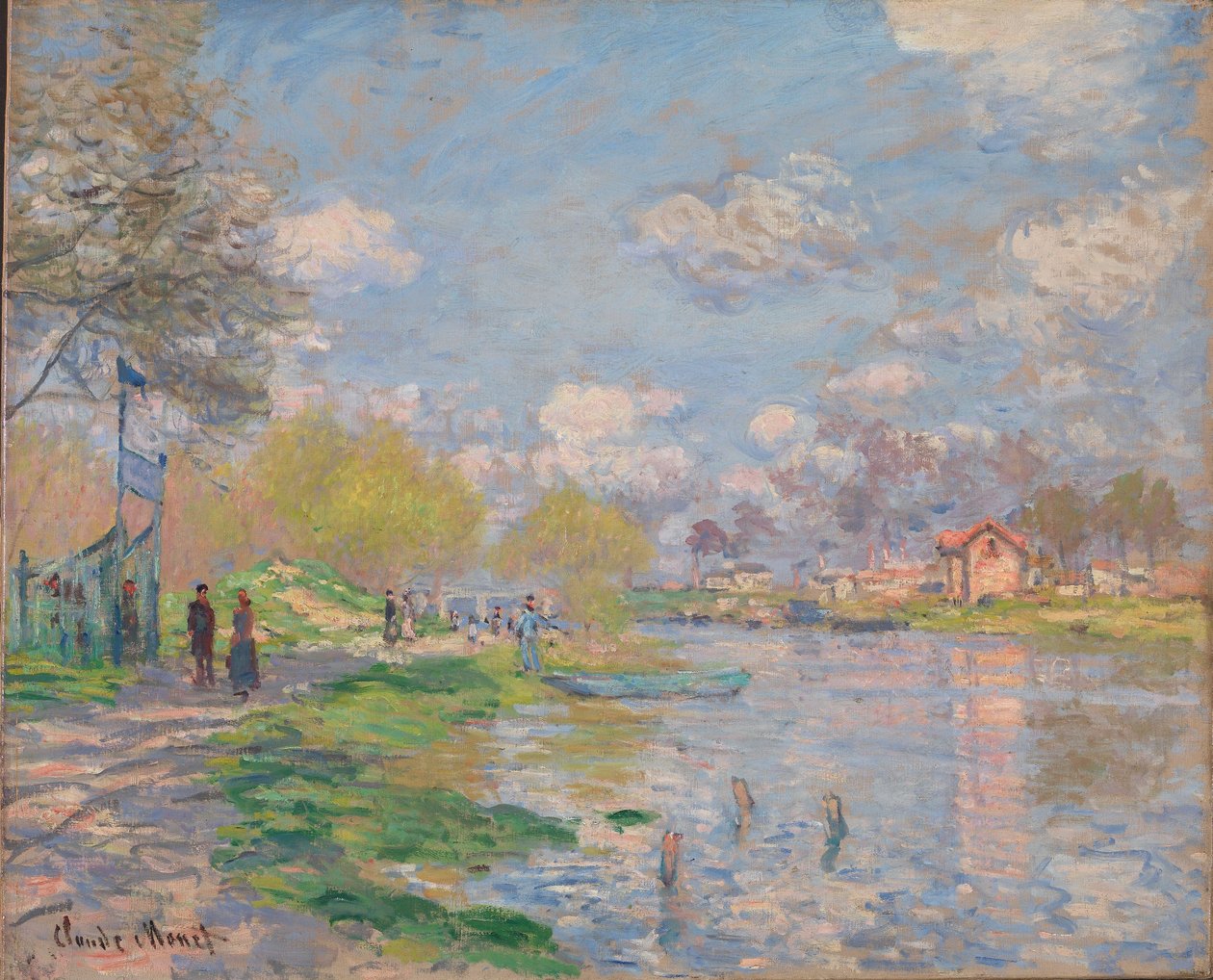 Primavera na Ile de La Grande Jatte de Claude Monet