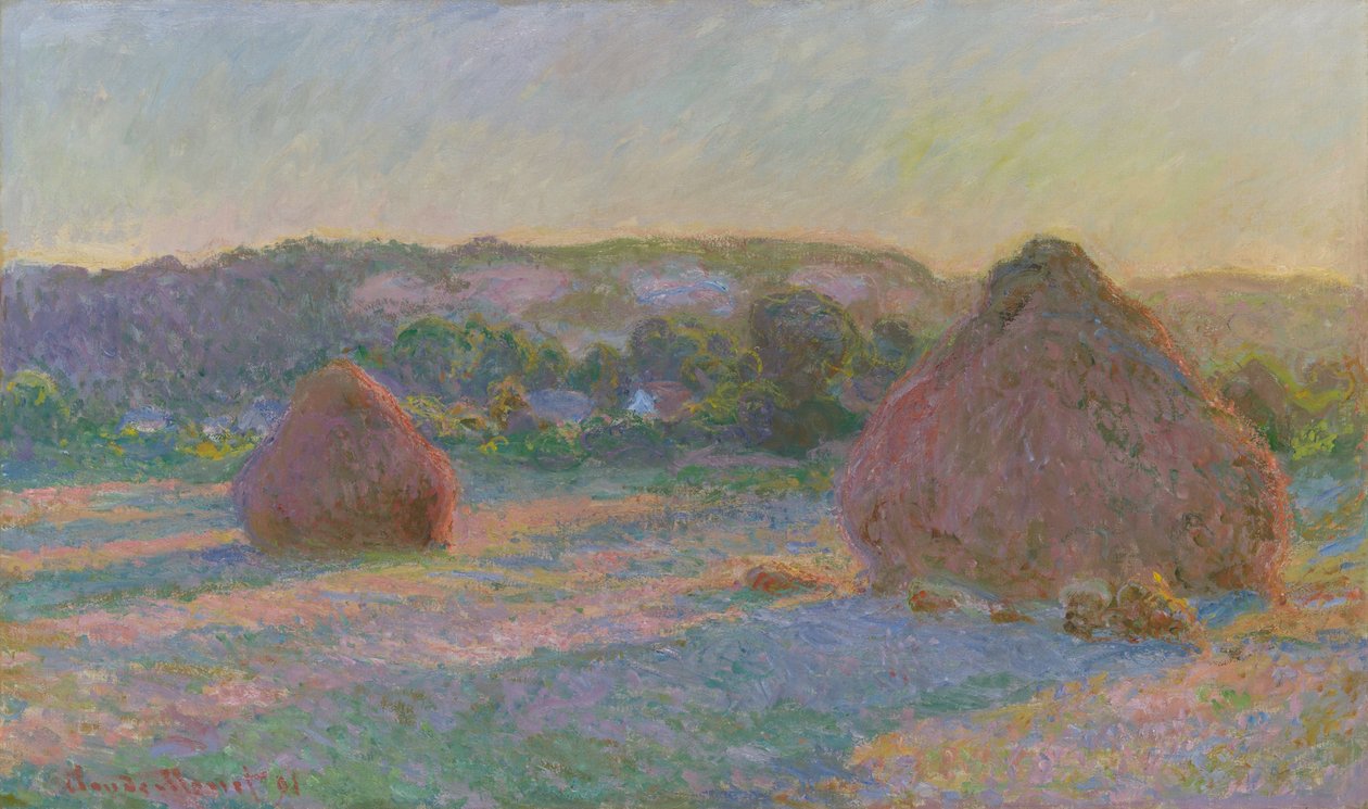 Pilhas de Trigo (Fim do Verão) de Claude Monet
