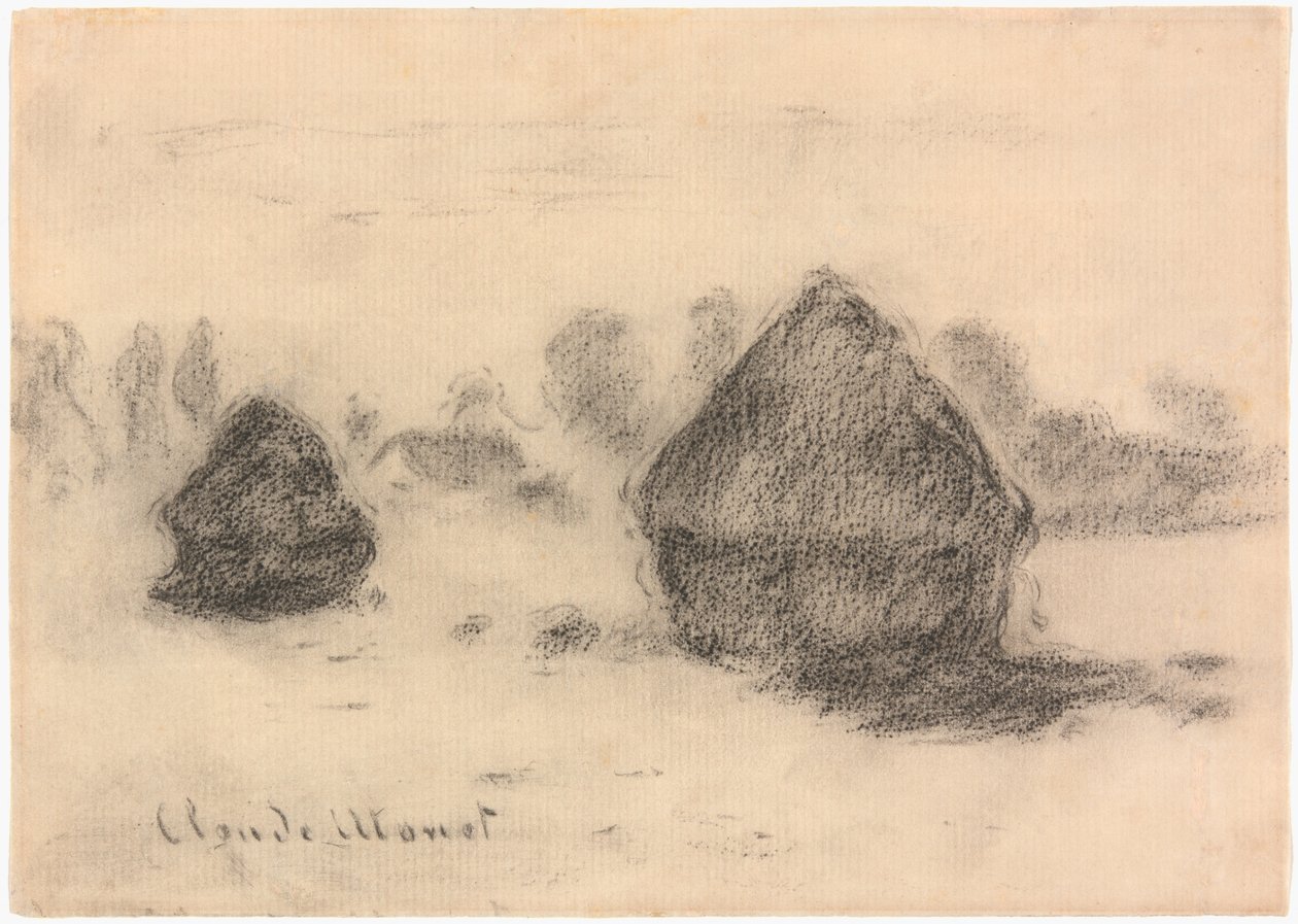 Pilhas de trigo de Claude Monet