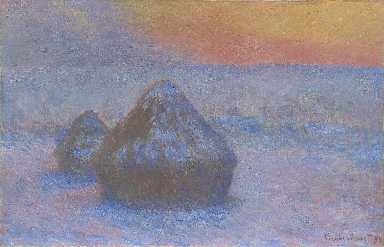 Pilhas de trigo de Claude Monet