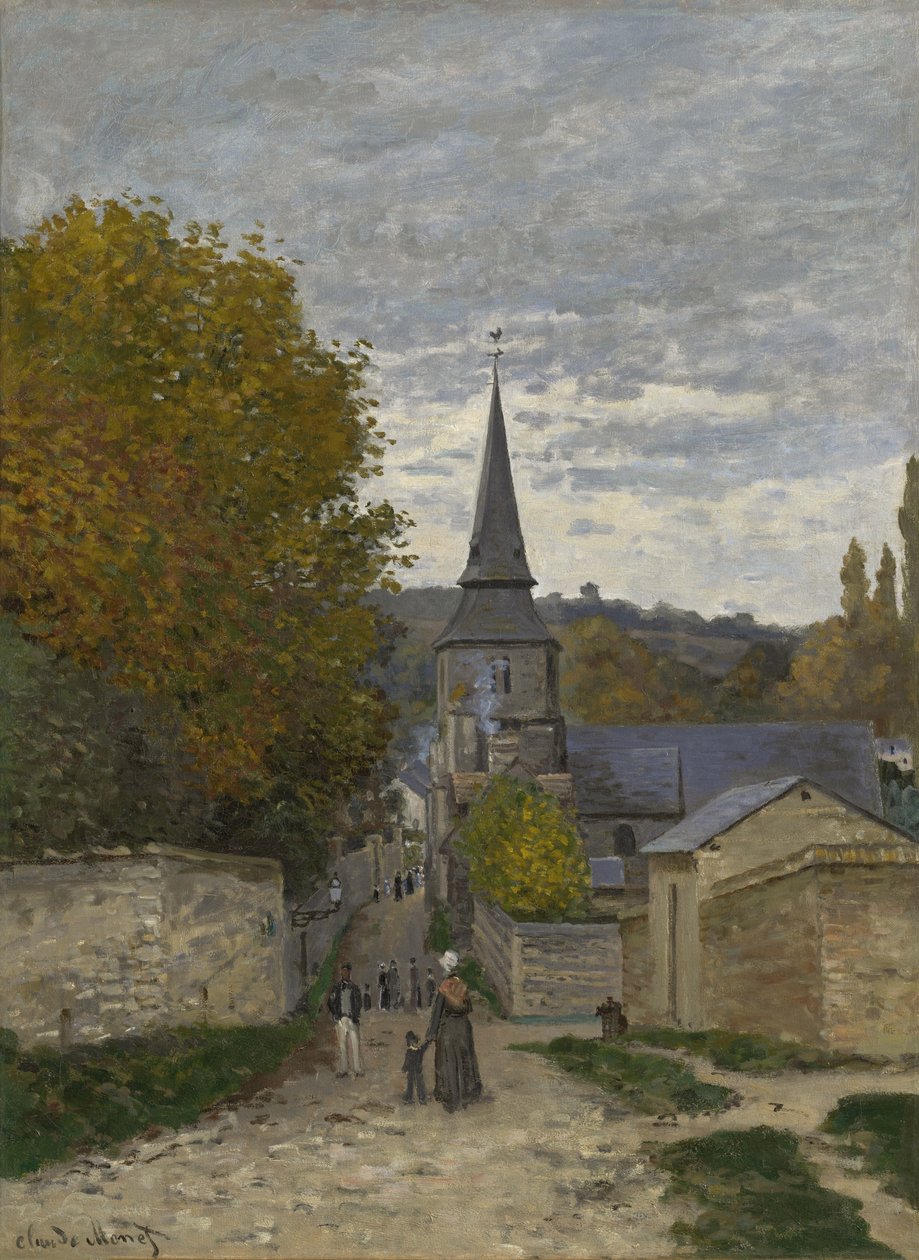 Rua em Sainte-Adresse, 1867 de Claude Monet