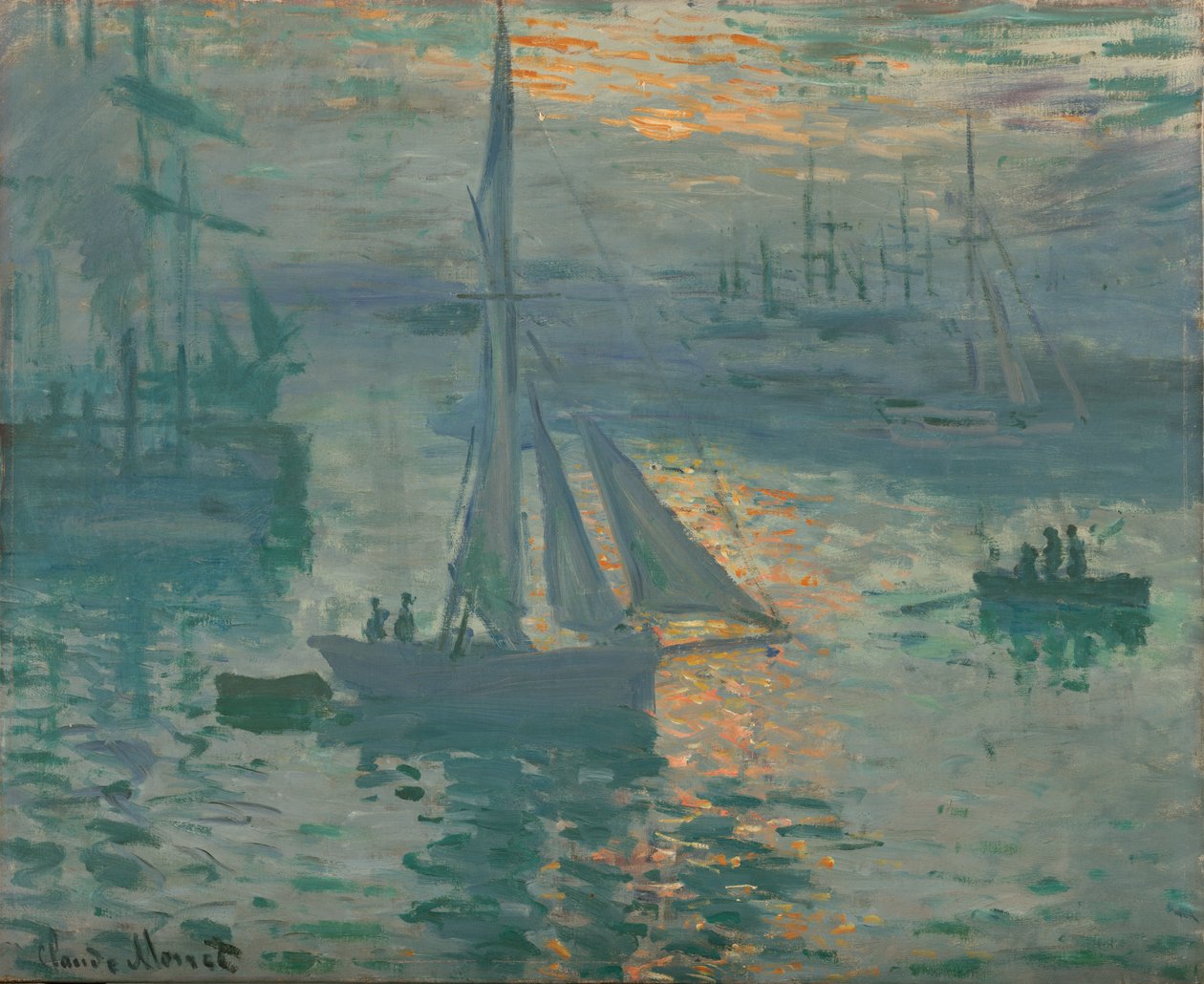 Nascer do sol (Marinho) de Claude Monet