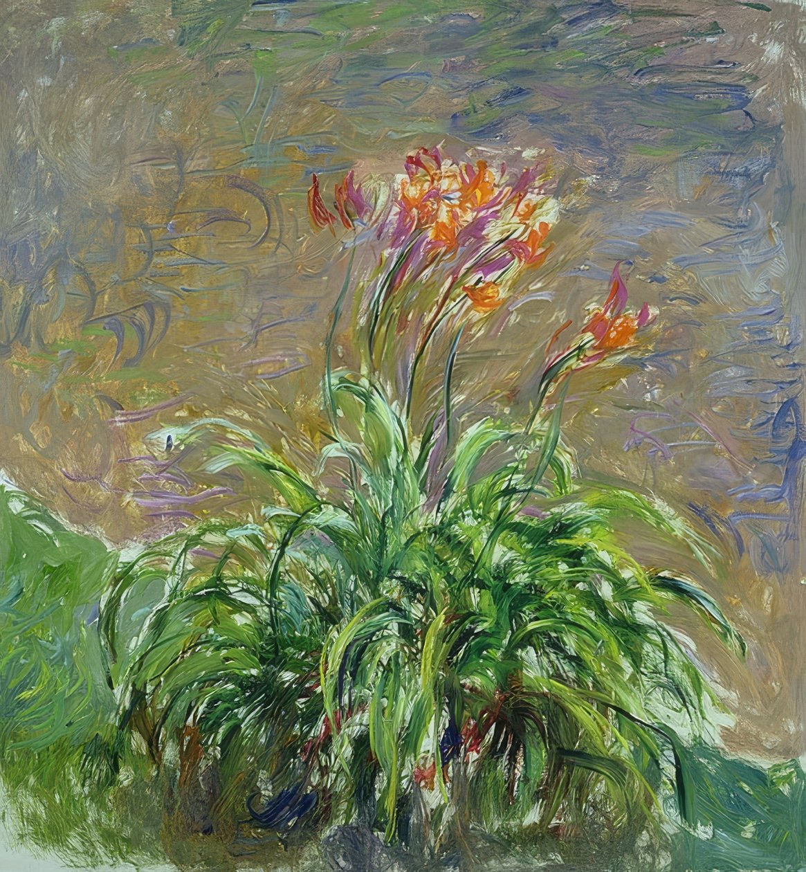 Taglilien (Les Hémérocalles). 1914-17 de Claude Monet
