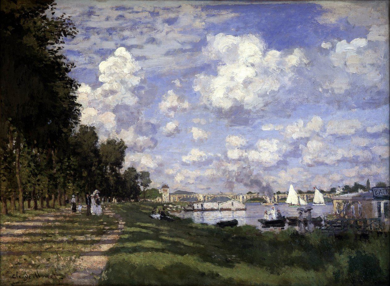 A bacia do Argenteuil - por Claude Monet de Claude Monet