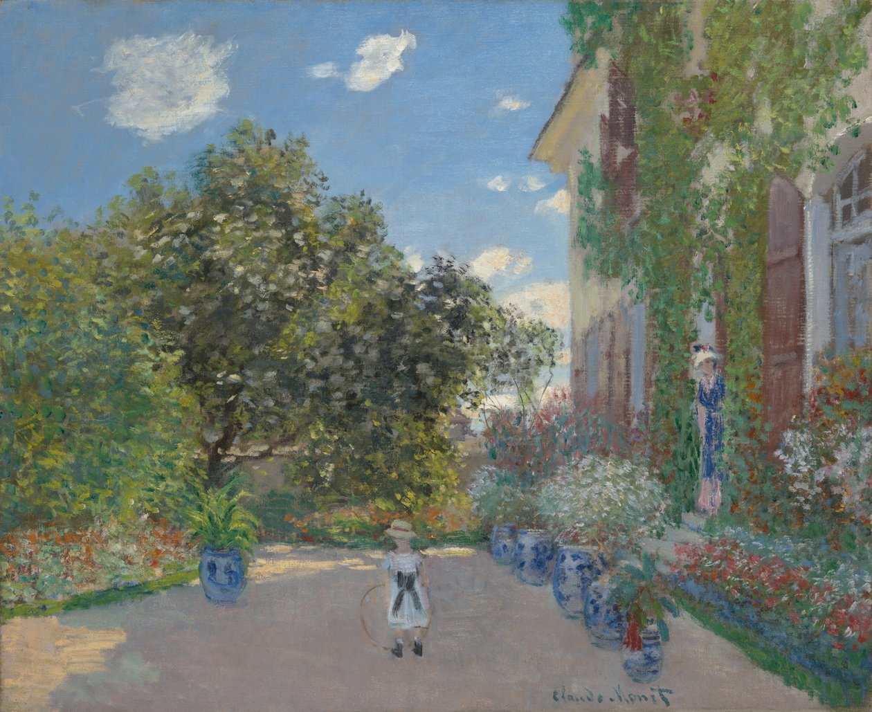 A casa do artista em Argenteuil de Claude Monet