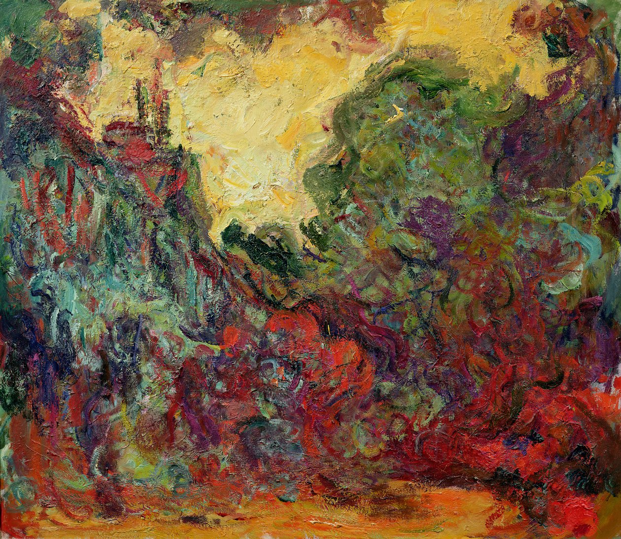 A Casa do Artista do Rose Garden de Claude Monet