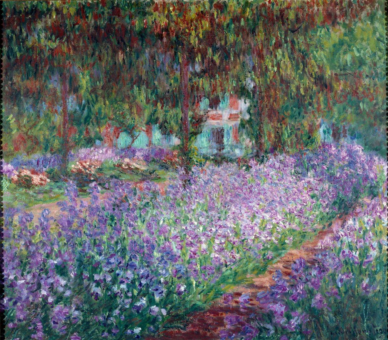 O jardim do artista em Giverny de Claude Monet