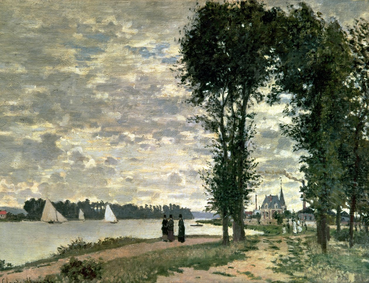 As margens do Sena em Argenteuil, 1872 de Claude Monet