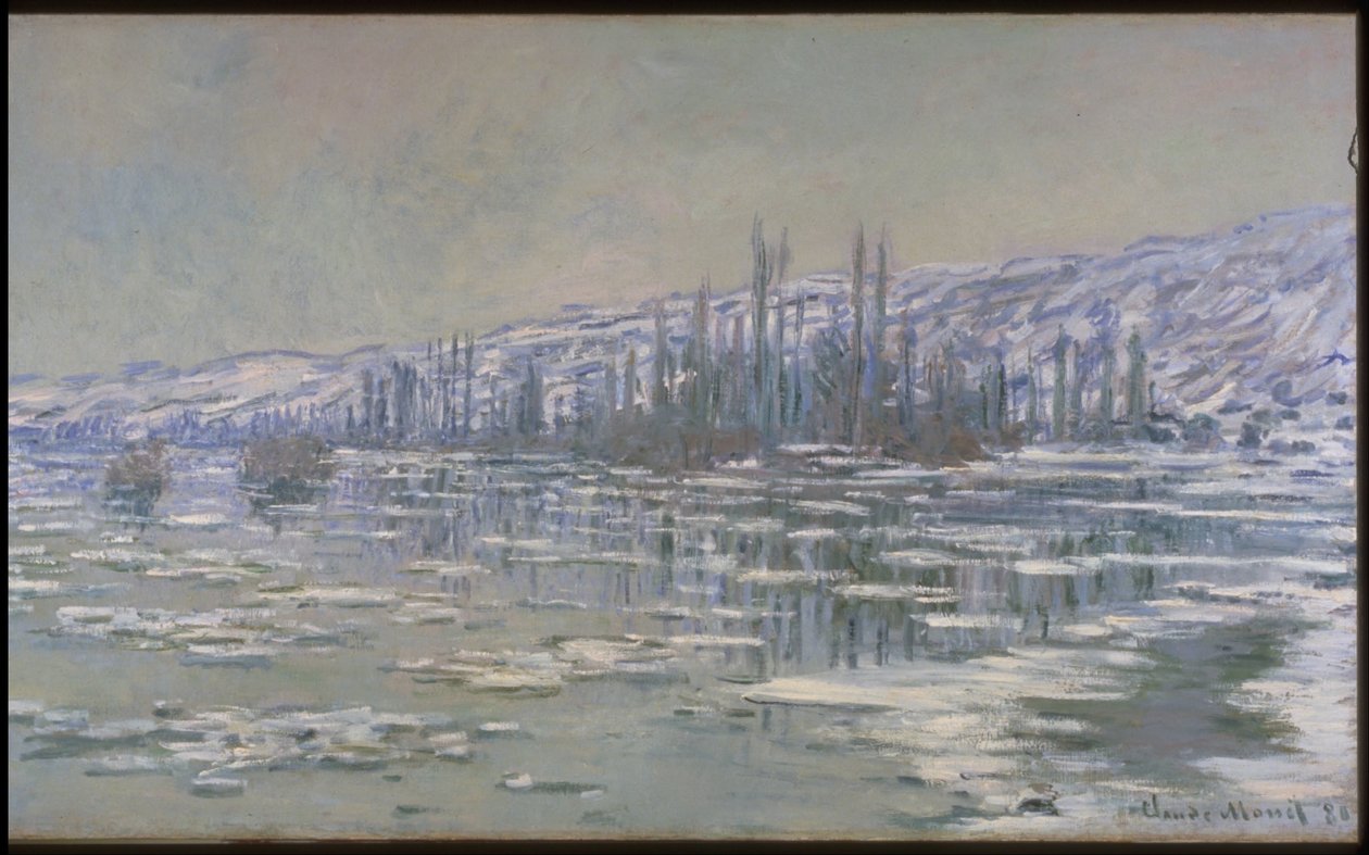 A Quebra do Gelo (La Débâcle ou Les Glaçons) de Claude Monet