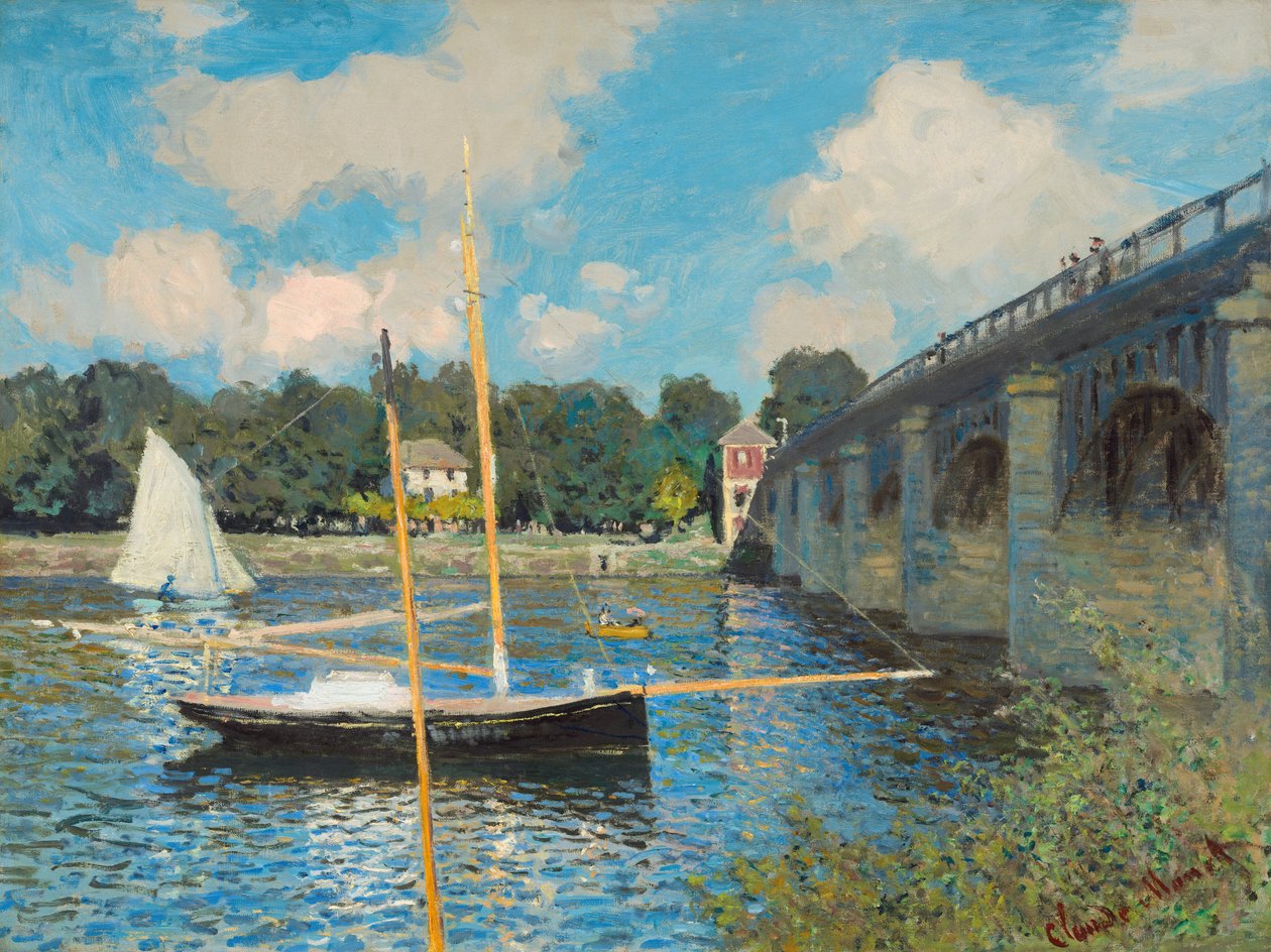 A ponte em Argenteuil de Claude Monet