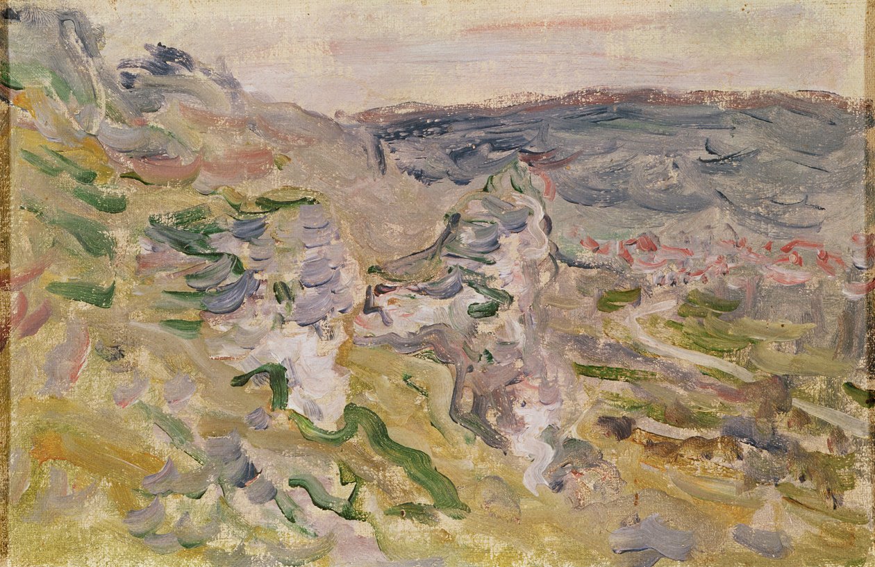 As colinas de Chantemerle, perto de Vétheuil, 1881 de Claude Monet