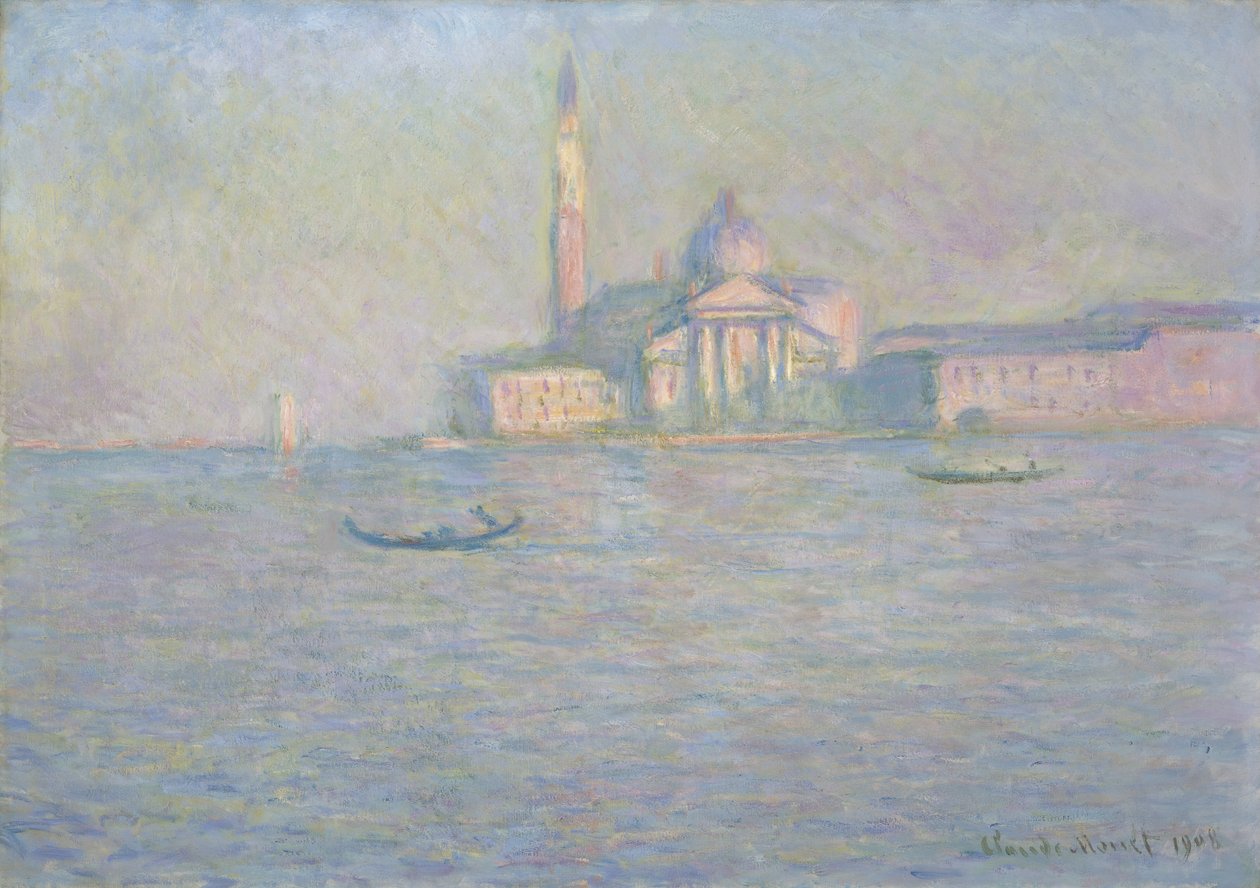 A Igreja de San Giorgio Maggiore, Veneza (óleo sobre tela) de Claude Monet