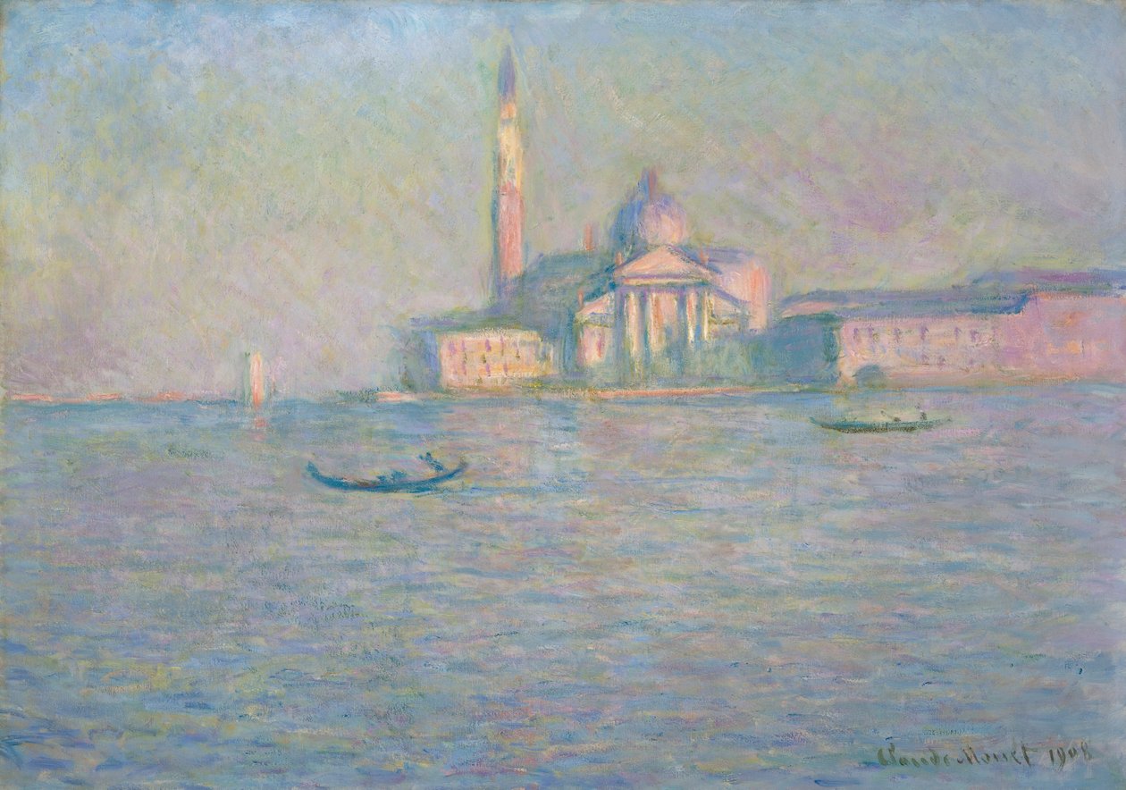 A Igreja de São Jorge Maggiore, em Veneza de Claude Monet