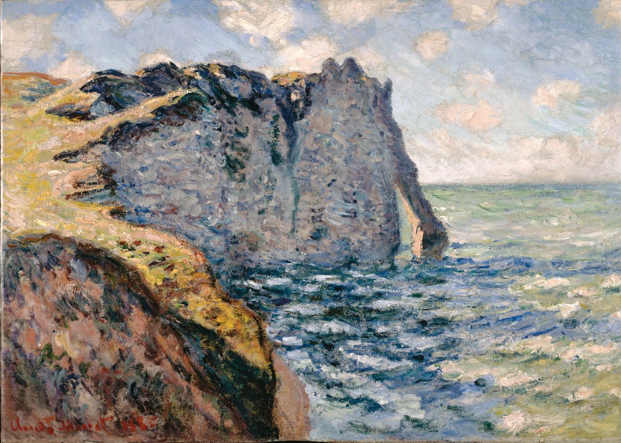 A falésia de Aval, Étretat de Claude Monet
