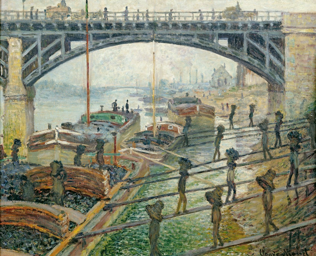 Os trabalhadores do carvão de Claude Monet