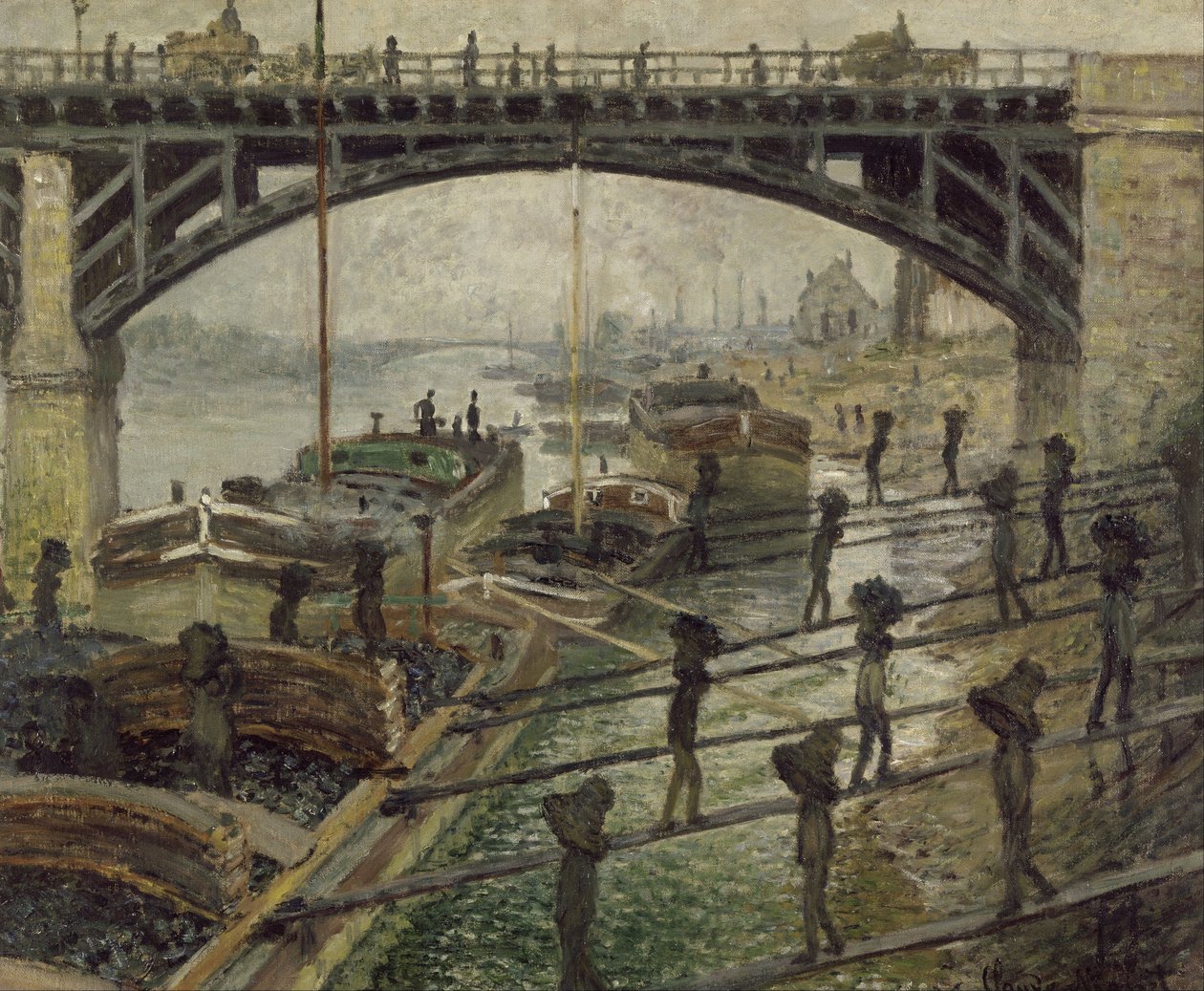 Os Mineiros de Carvão de Claude Monet