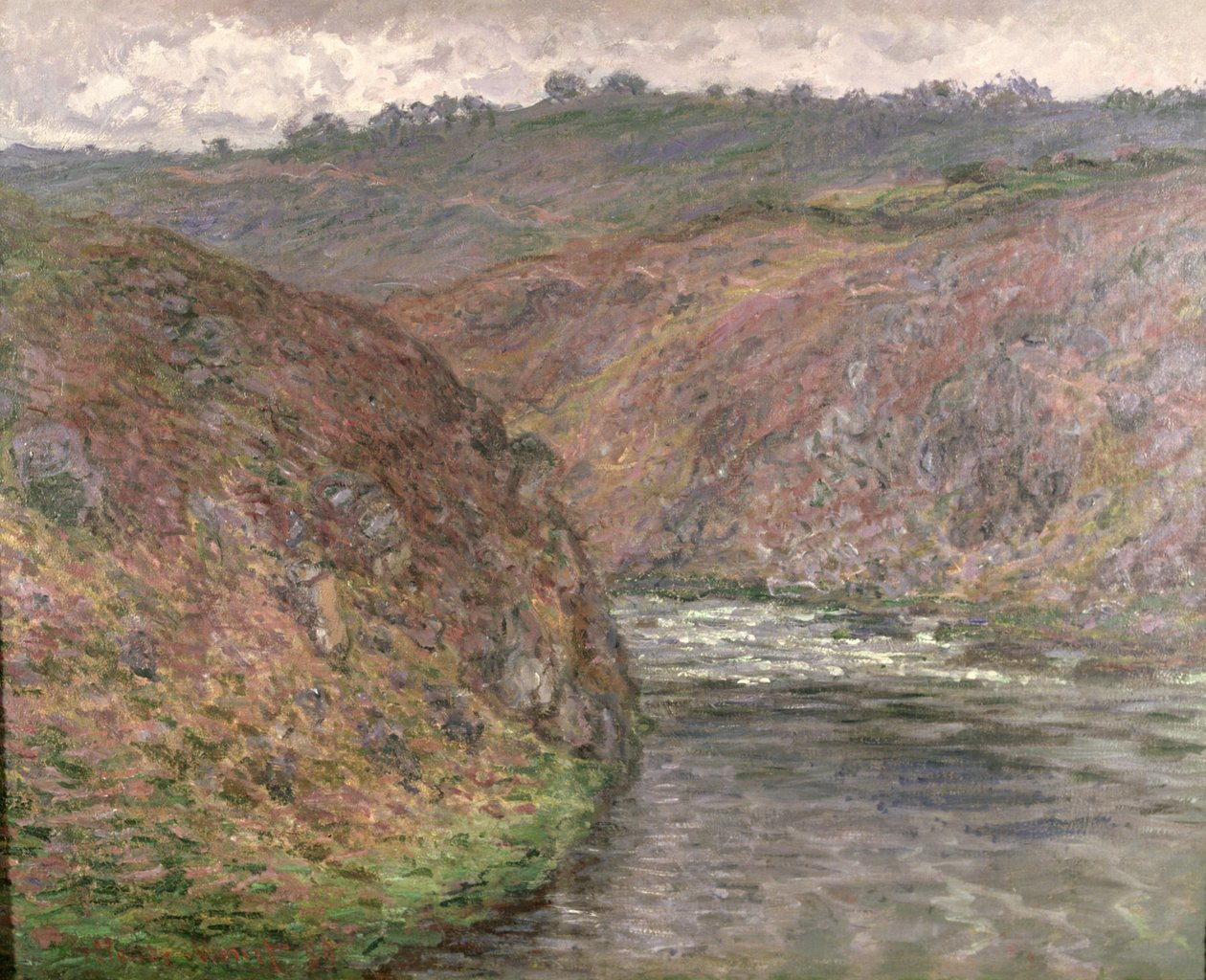 The Creuse, tempo escuro de Claude Monet